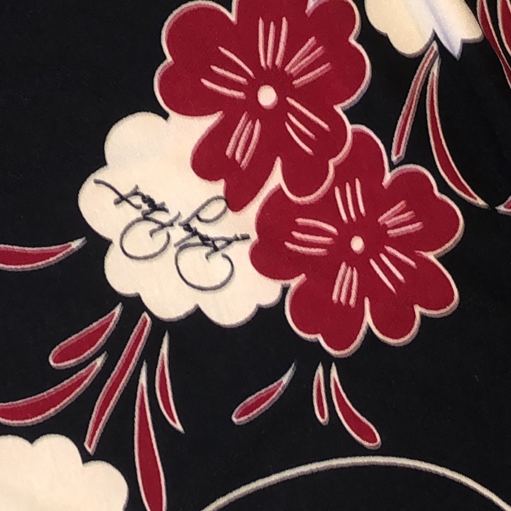 NWT  Baby Phat Y2K Red floral Flower mini Tunic Dress S Small - Picture 9 of 13